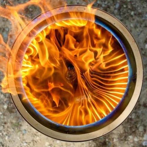 户外野营柴火炉中号可拆不锈钢焚火台篝火炉庭院炉子mwD236A