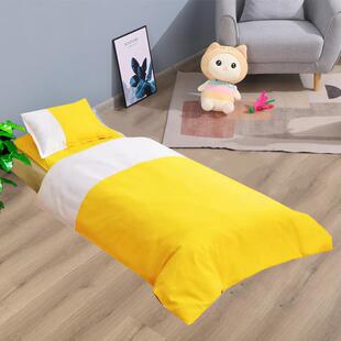 幼儿园被褥四件套四季被褥拼接刺绣儿童被褥六件套儿童床上用品