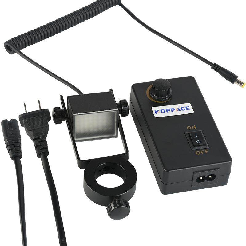 显微镜LED侧光源48颗灯珠25mm立柱直径6500K色温亮度可调节