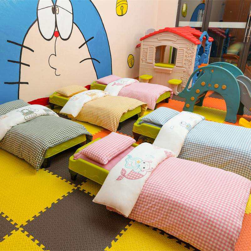 幼儿园午睡全棉三件套卡通纯棉被套被褥六件套床上用品