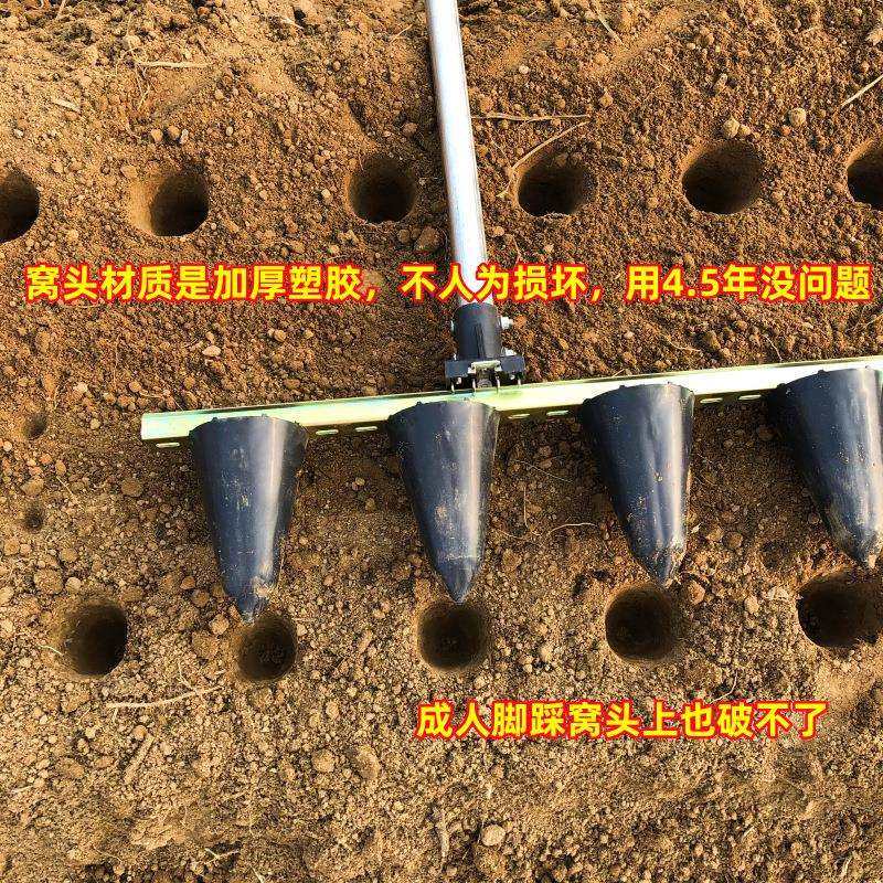 打窝栽苗器农用打孔栽草莓神器打穴压窝定植器大棚种植蔬菜工具