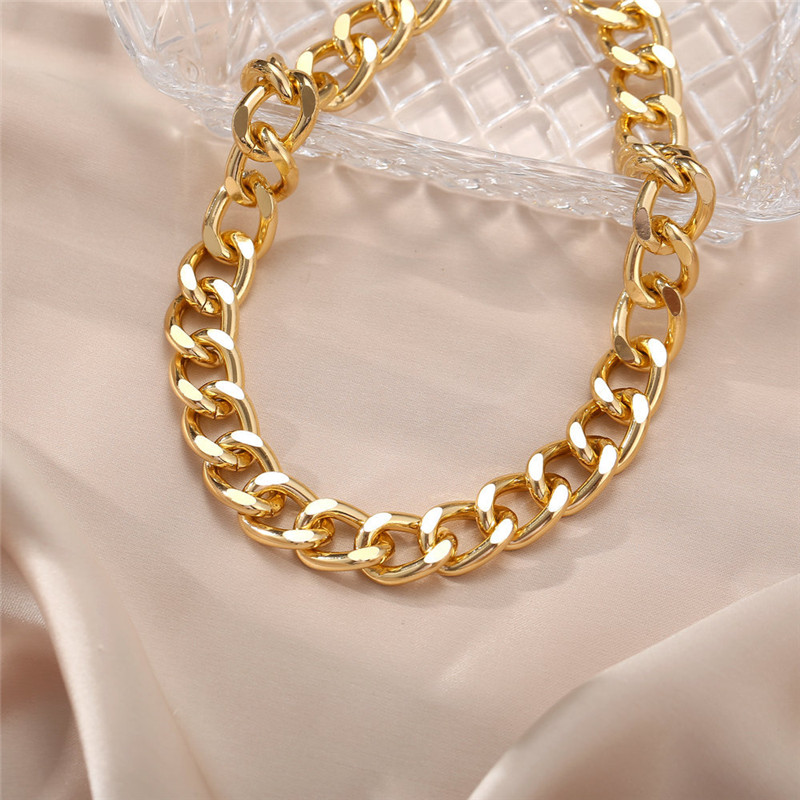 新品Modyle New Fashion Gold Color Punk Vintage Necklaces Thi