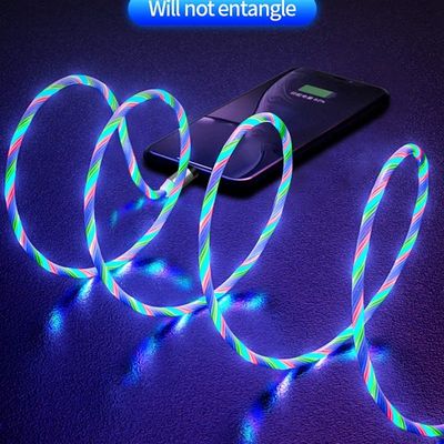 极速LED Flowing Magnetic Charging Cable Magnetic Phone Charg