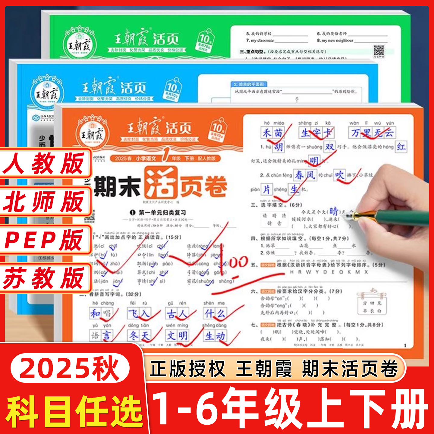 2025王朝霞活页期末卷1-6年级
