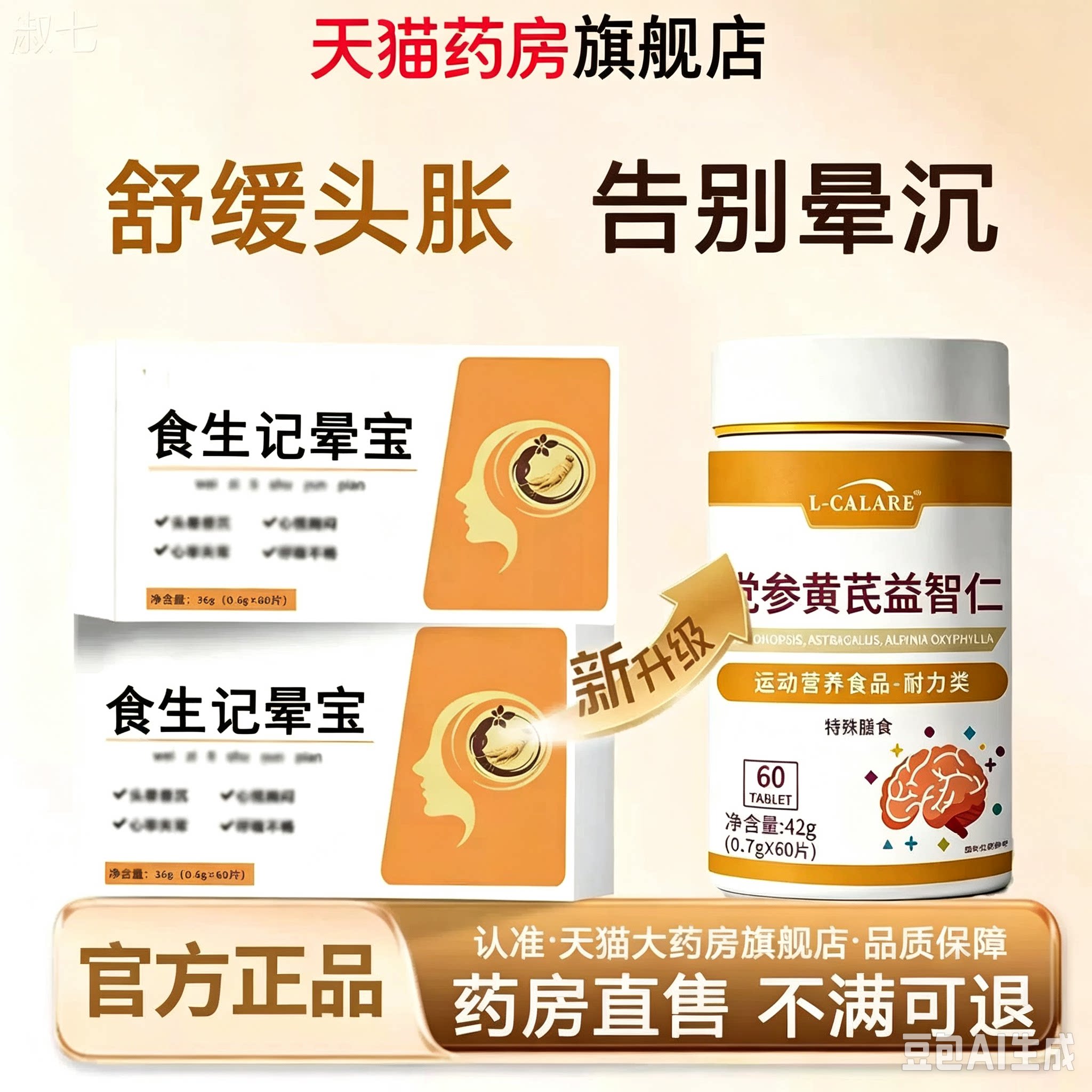 食生记晕宝官方旗舰店正品晕头沉党参黄芪益智仁中老年焦虑熙xm图片