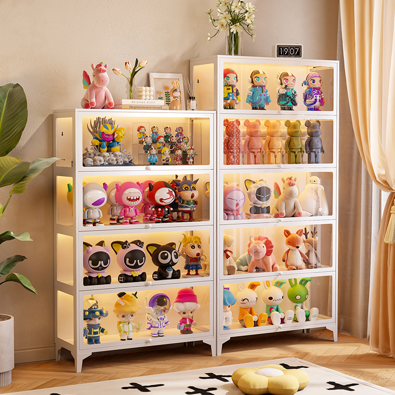 速发展示柜玻璃列玩具柜模明展示架透型积木收纳柜家用陈柜柜