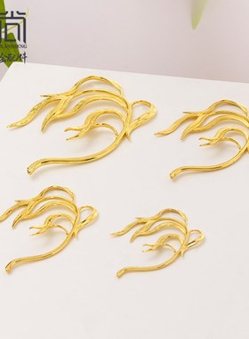 速发枝4配杨柳枝合金款件 观音菩萨杨柳2 佛像合金电镀法器配件