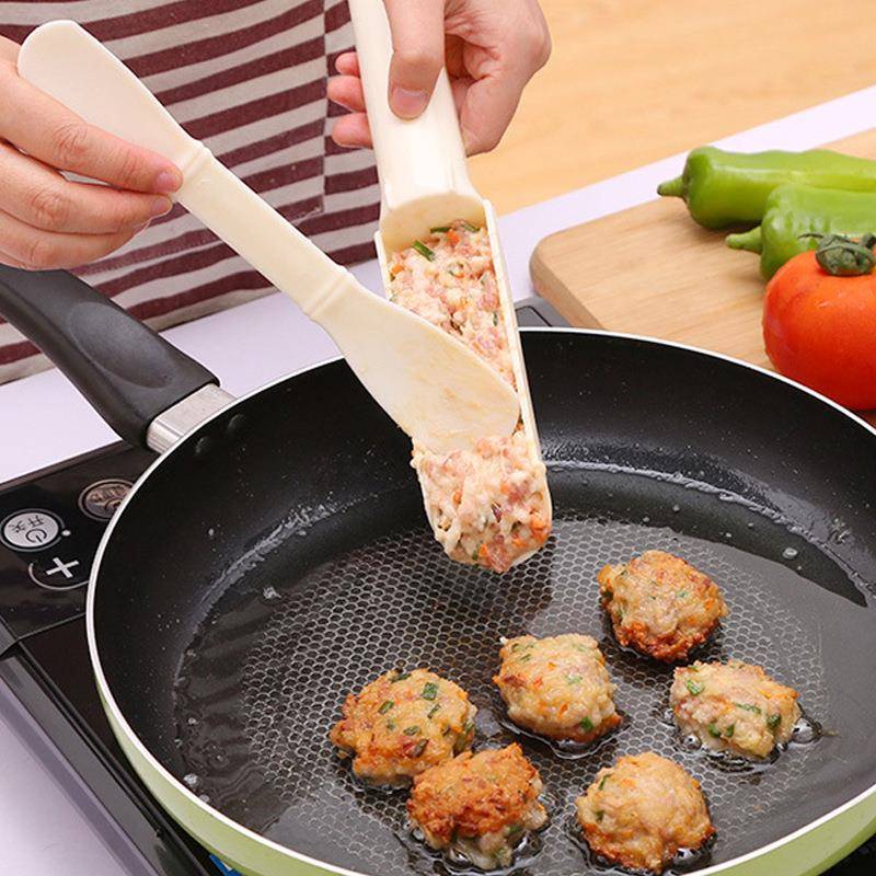 手打虾滑模具鱼丸煮汤创意磨具制作器馅料家用密胺竹筒肉馅汆丸子