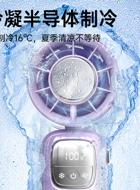 FARADAY法拉第2025新款手持折叠风扇便携式挂脖户外小风扇办公室