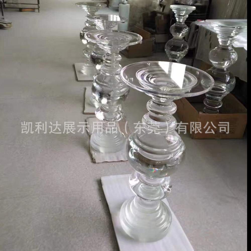 专业生产水晶亚克力圆桌子 高档透明有机玻璃茶几 休闲圆茶桌凳子