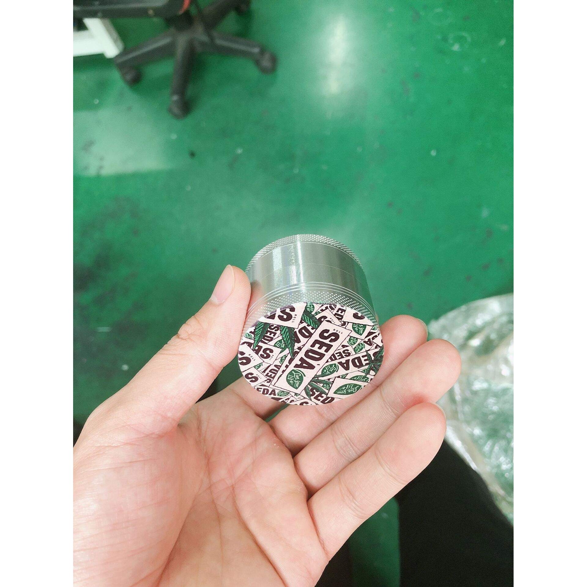 塑料磨烟器喇叭管彩印机四层锌合金金属研磨器打印机碎烟器打印机