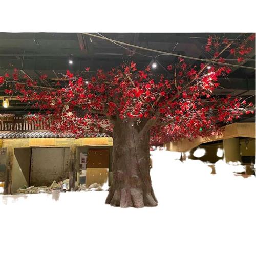 大型仿真木棉花许愿树室内装饰商场店铺橱窗造景仿真树英雄花树