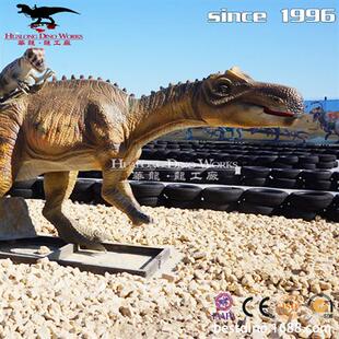 网红仿真恐龙仿真慈母龙背小龙国外博物馆展览自贡恐龙工厂制作
