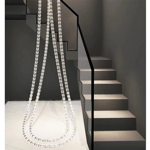 非标定制现代水晶灯软装设计师酒店售楼部样板房水晶组合吊灯