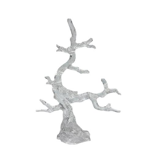 售楼处样板间透明树脂发财树雕塑家居创意摆件客厅艺术软装装饰品