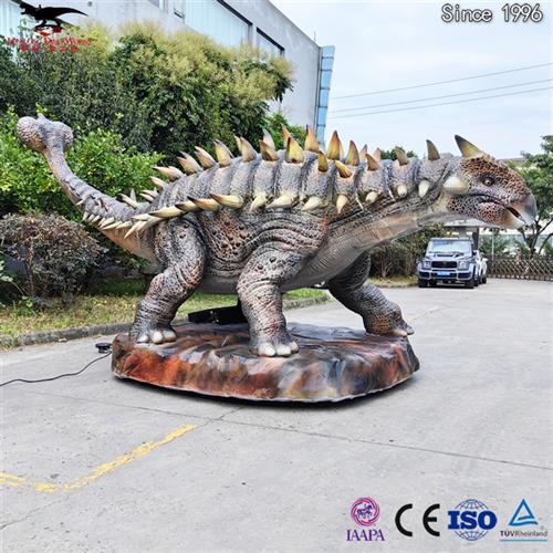 自贡仿真恐龙模型制作工厂食草性机械电动萌宠甲龙公园景区引流