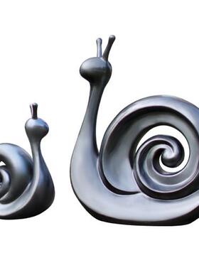 玻璃钢抽象蜗牛雕塑摆件小区公园草坪景观小品几何动物草地装饰品