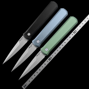 超技术920教父铝合金柄户外露营家用便携EDC水果刀工具刀