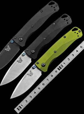 蝴蝶BM533-07铝合金柄户外折刀露营便携EDC水果刀工具刀