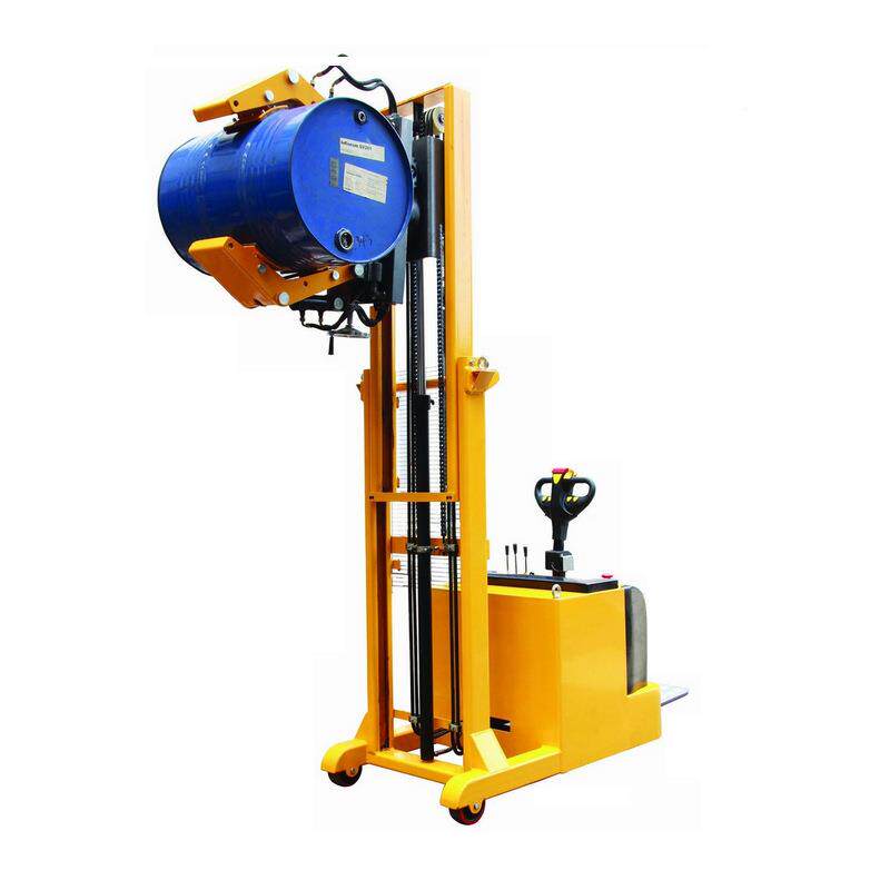 无腿配油重式全油桶倒料车 全电动 平衡重YL800平式自动圆桶桶夹