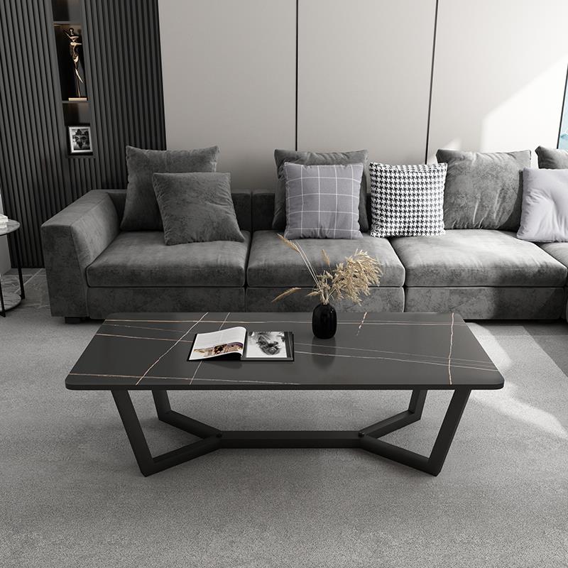 岩板茶几长方形家用简约现代小户型轻奢北欧网红客厅极简桌子花几