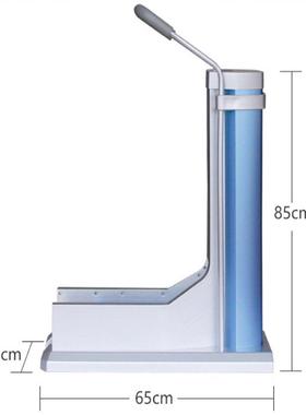 X801-100-2H带扶手拖拉式鞋套机自动脚套机无纺布鞋套机抖音