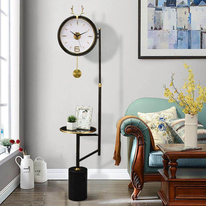 现代轻奢落地钟座钟家用客厅简约纯铜北欧高档钟表静音别墅大坐钟,家居饰品,立钟/落地钟,淘宝优惠券,粉丝福利购,淘宝优惠卷