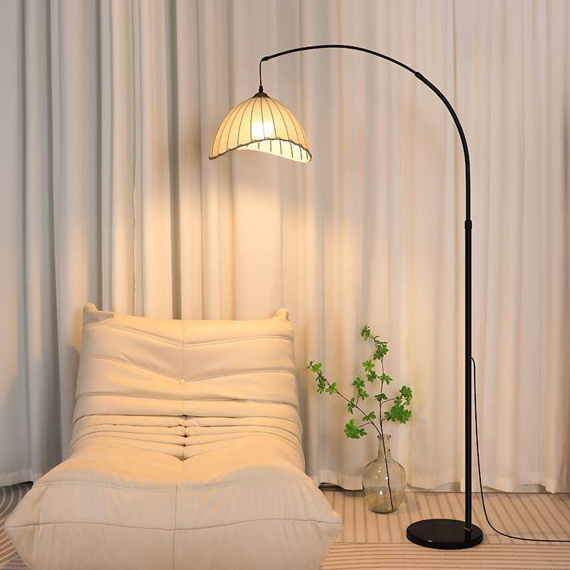 法式中古侘寂风钓鱼灯落地灯客厅卧室沙发旁边角新款复古氛围台灯