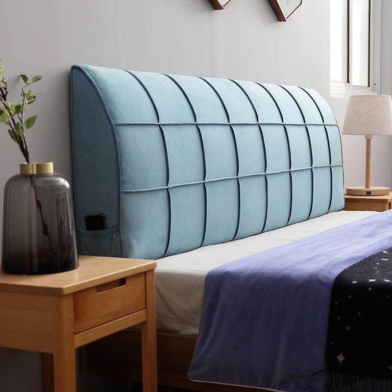 欧式榻榻米无床头靠垫套罩大靠背软包ins风直接靠墙自粘防撞头