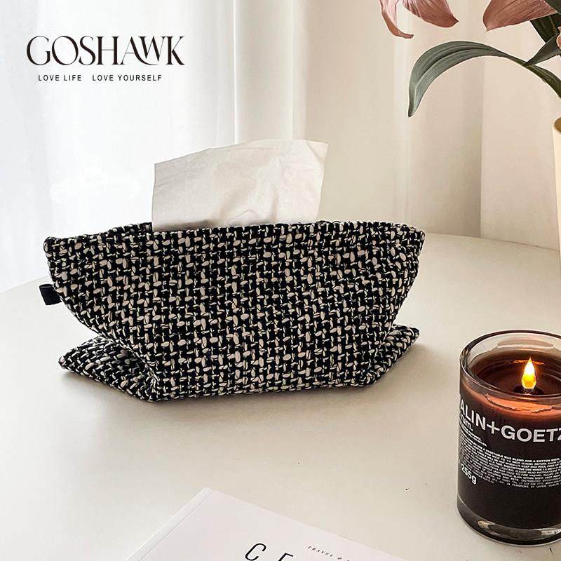 GOSHAWK简约家用客厅卧室餐桌收纳桌面装饰纸巾盒布艺车载纸巾袋,收纳整理,纸巾盒,淘宝优惠券,粉丝福利购,淘宝优惠卷