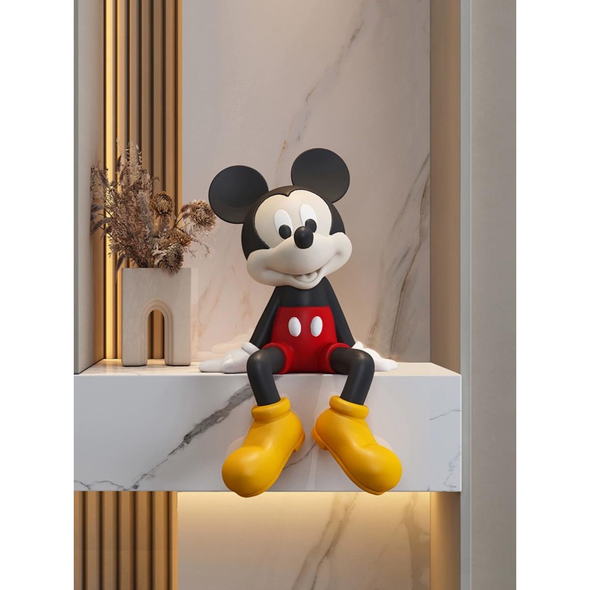 坐姿米奇摆件客厅入户玄关桌面家居礼物创意电视柜壁柜酒柜装饰品