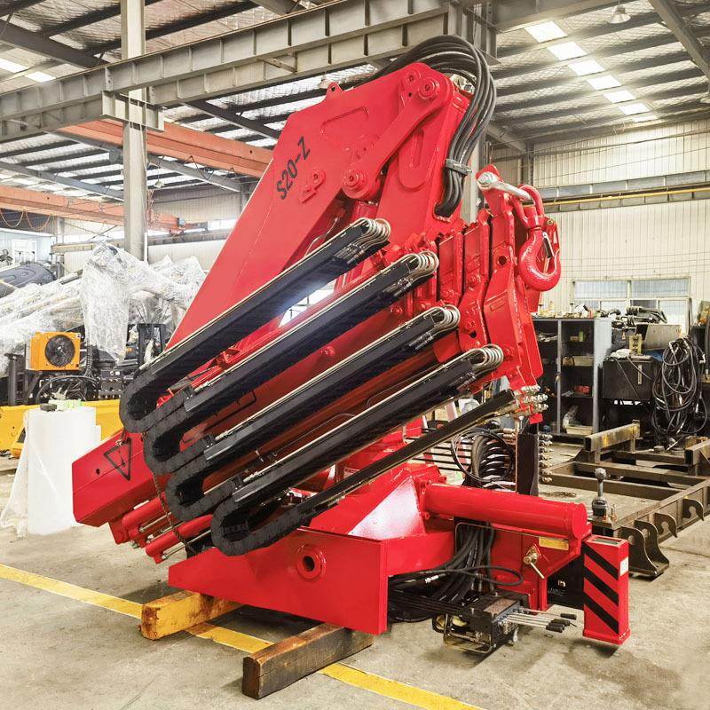 机随车吊10吨平板装货车汽车固定式液压起重液压回SQ10ZA3转改折