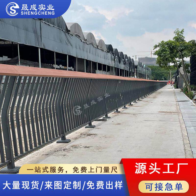 桥梁河道防围栏公木扶手塑栏杆栈护桥不锈钢护736栏荔湾园河堤隔