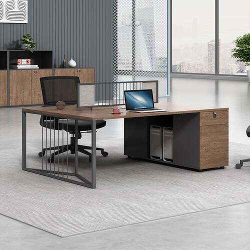 职员桌JC风办公桌四人位办公桌办公室卡工座工位职员办公子桌椅业