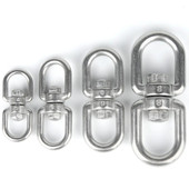 304不锈钢旋转环8字环扣狗炼万向转环防打结链条配件旋转扣连接环