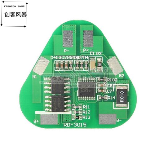 3S 3串锂电池保护板 三角形充电过充过放保护板11.1V 12.6V电流4A