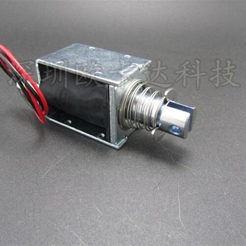DS-1240S贯通推拉式电磁铁门锁电磁阀12V24V行程10mm