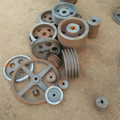 三角皮带轮盘 a型b型c d单槽双槽3 4 5 6槽铸铁 小 大 电机皮带轮