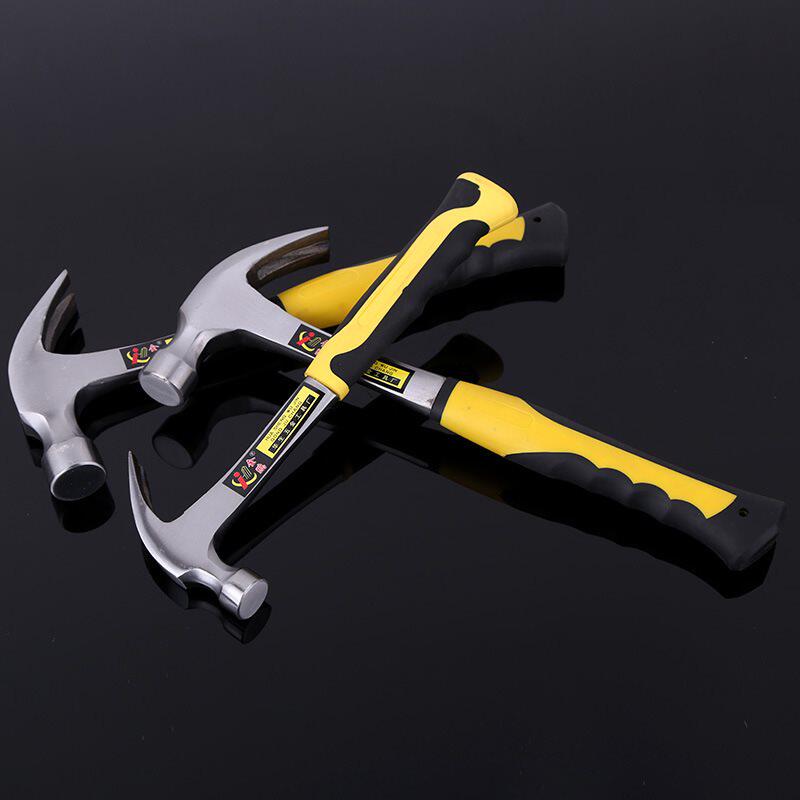 包邮实心一体羊角锤木工锤不掉头锤子连体锤子铁榔头钉锤铁锤子