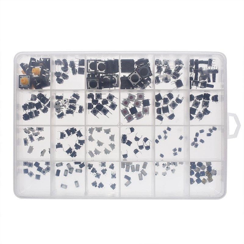 盒装轻触开关 按键开关 微动开关2*4 3*6 4*4 按钮6x6共25种250只,搬运/仓储/物流设备,机械式停车设备（立体停车库）,淘宝优惠券,粉丝福利购,淘宝优惠卷