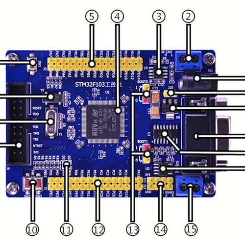 STM32 开发板 STM32F103VET6 CAN RS485 工控板 ARM 单片机学习