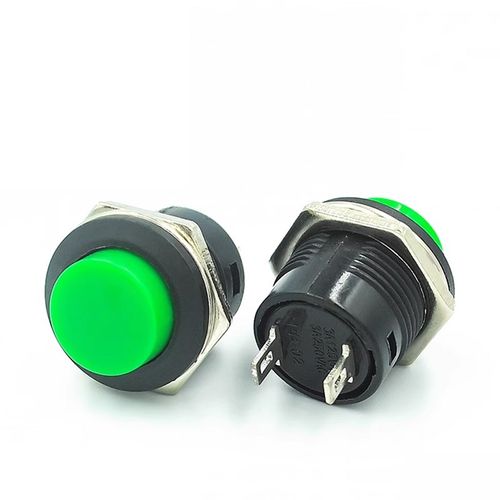 R13-507系列按钮开关 16MM自复位按键开关圆形不自锁按钮点动开关