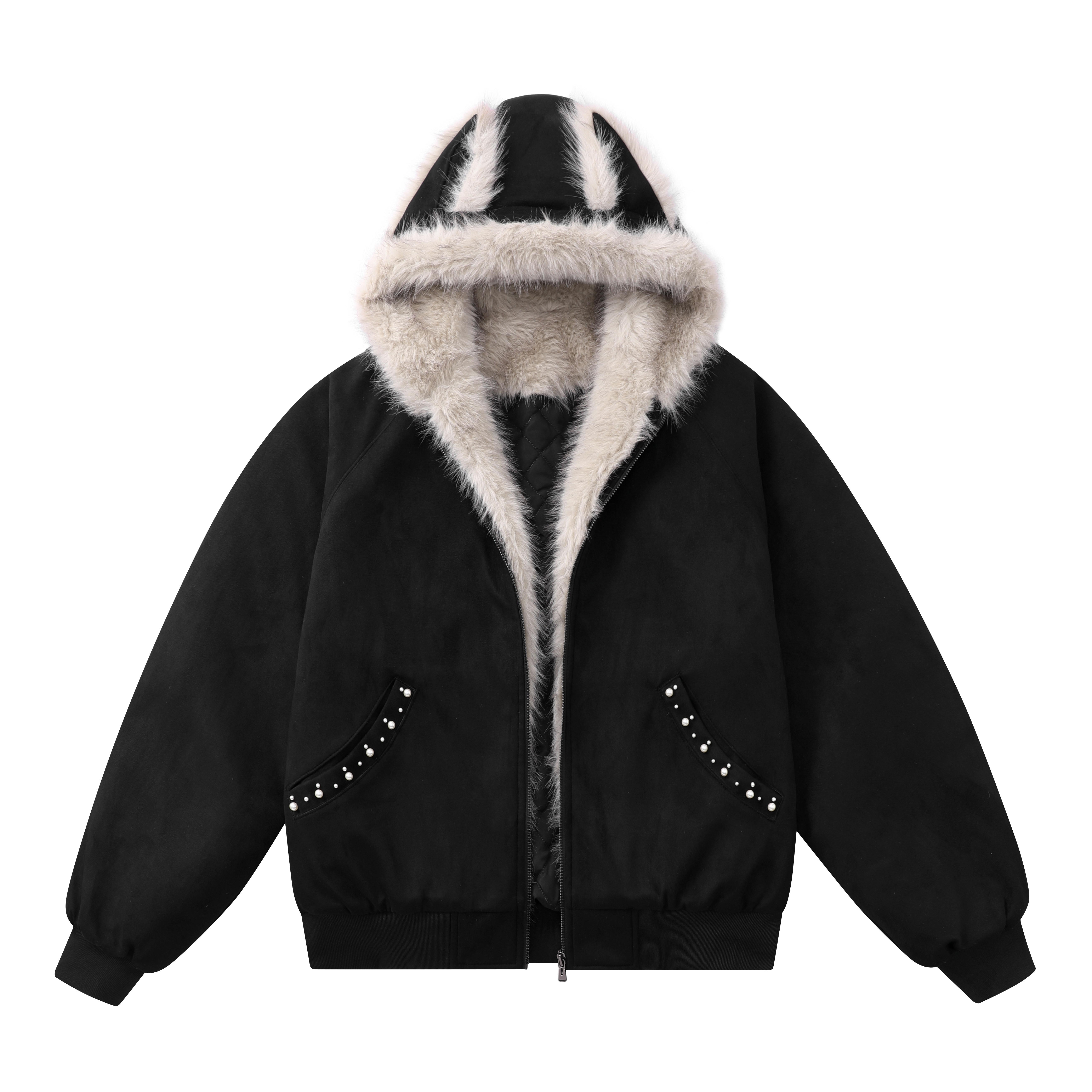 货刻美式复古座山雕麂皮毛领拉链开衫宽松百搭基础款外套棉服,男装,衬衫,淘宝优惠券,粉丝福利购,淘宝优惠卷