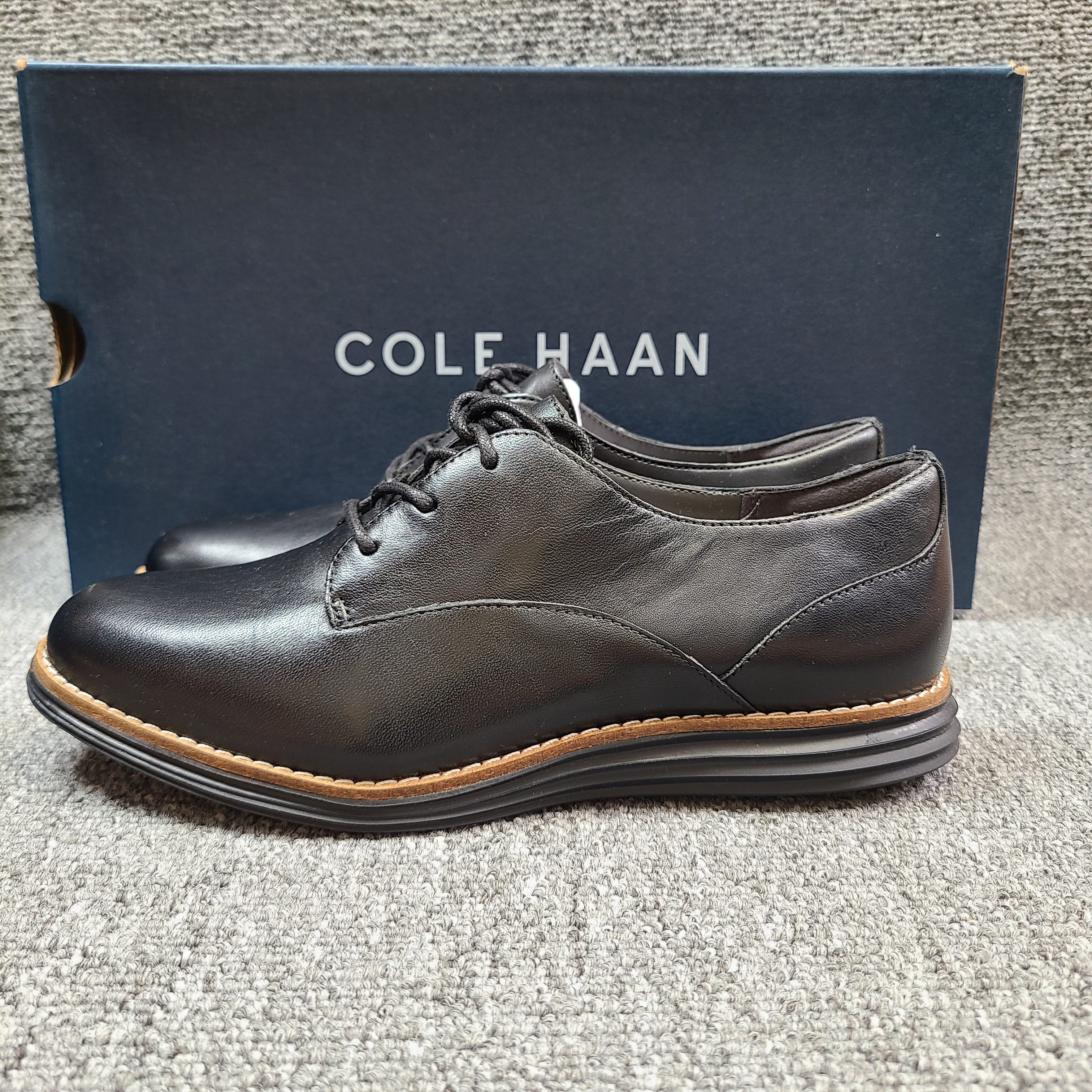 Cole Haan/歌涵女士时尚潮流百搭舒适黑色休闲皮鞋