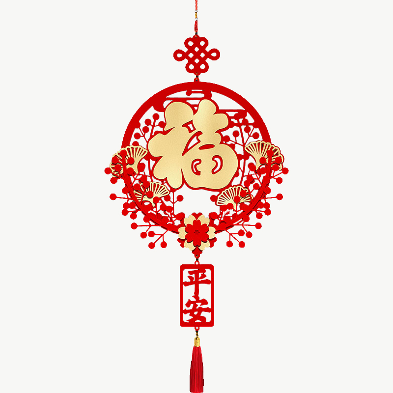 极速福字新年装饰客厅入户门玄关福字挂件2023兔年春节中国结挂饰