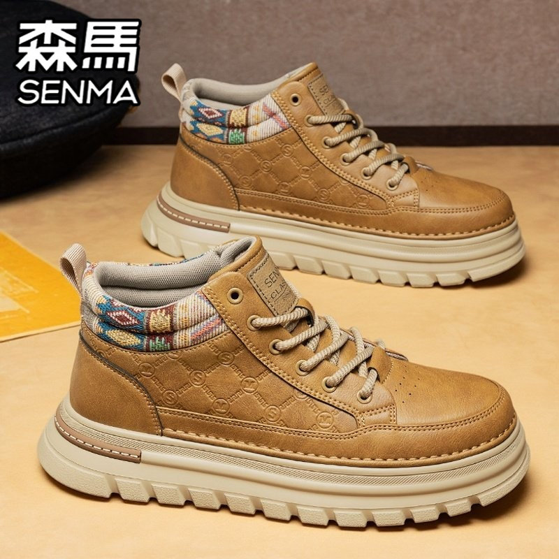 森马马丁靴男鞋冬季真皮复古运动休闲板鞋防滑工装靴中高帮大黄靴,运动鞋new,板鞋,淘宝优惠券,粉丝福利购,淘宝优惠卷