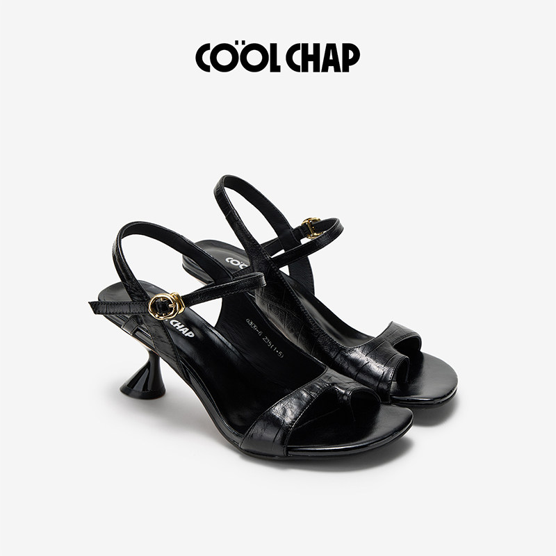 COOLCHAP第五大道猫跟女凉鞋图片