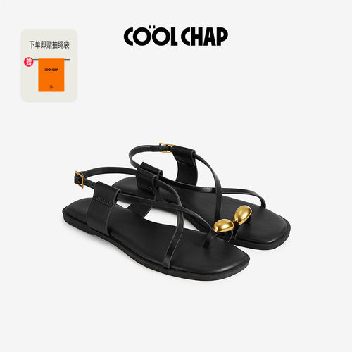 COOLCHAP卢兹II系列凉鞋女26夏季新款法式拖鞋时尚百搭平底鞋外穿