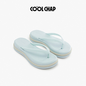 经典 浪花厚底人字拖女夏季 沙滩鞋 COOLCHAP25春新款 海边夹脚凉拖鞋