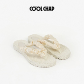 COOLCHAP浮光流动系列麻花人字拖女新款 防滑海边沙滩度假夹脚凉拖